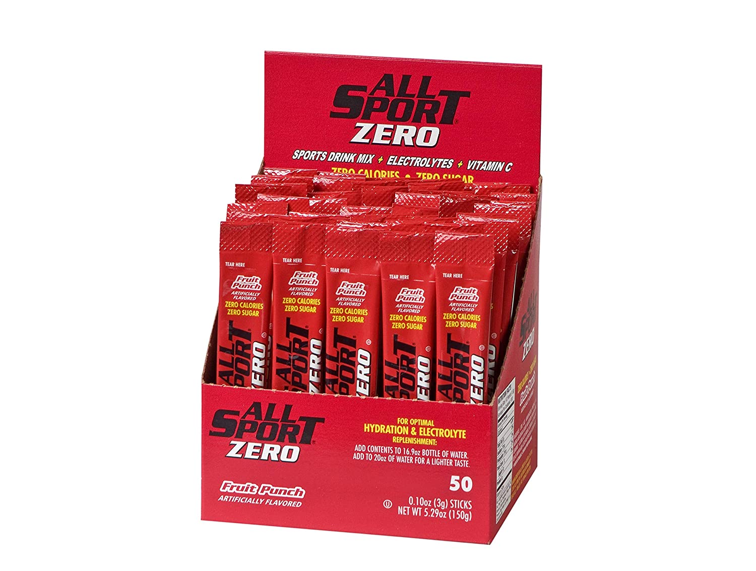 All Sport Zero Powder Sticks Fruit Punch