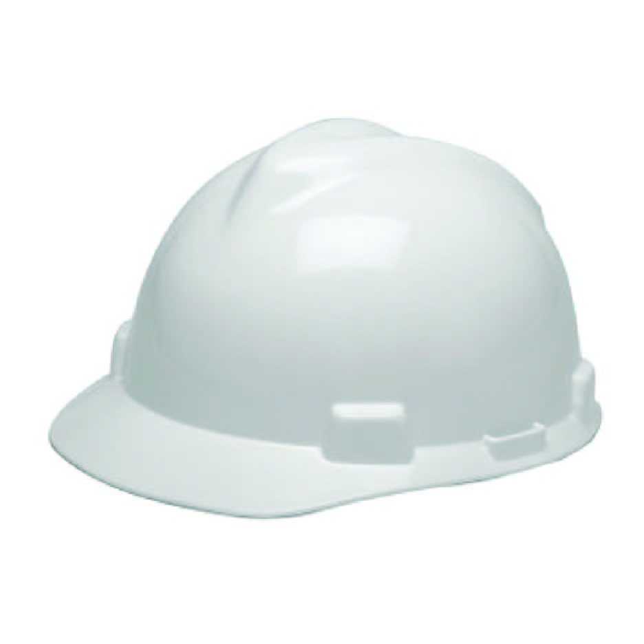 MSA V-Gard White Cap Hard Hat