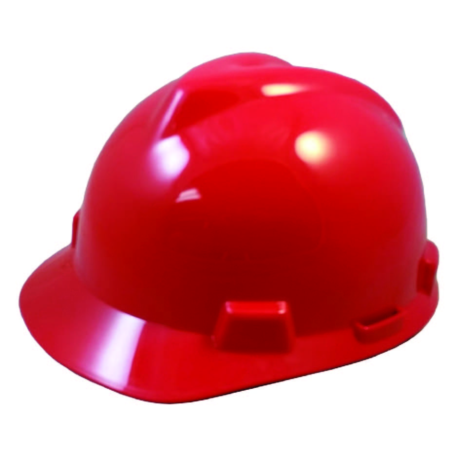 MSA V-Gard Red Cap Hard Hat