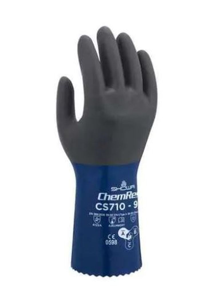 SHOWA ATLAS CHEM GLOVE SIZE: MEDIUM